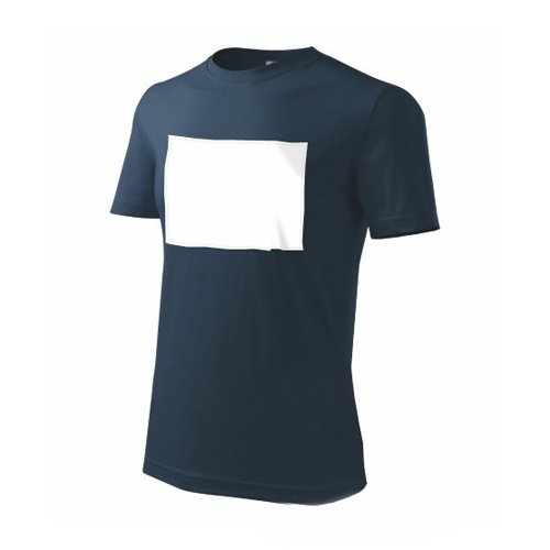 PATCHIRT - Bavlněné tričko pro sublimační potisk - horizontální - tmavě modré - L - 1