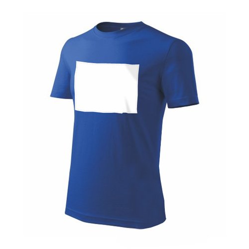 PATCHIRT - Bavlněné tričko pro sublimační potisk - horizontální - modré - S - 1