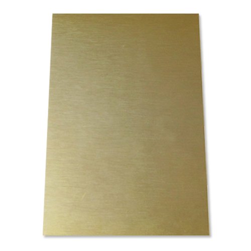 Hliníkový plech zlatý mat kartáčovaný A4 sublimace termotransfer - 1