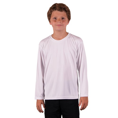 Dětské tričko SOLAR s dlouhým rukávem - L - Bílé sublimace termotransfer - 1