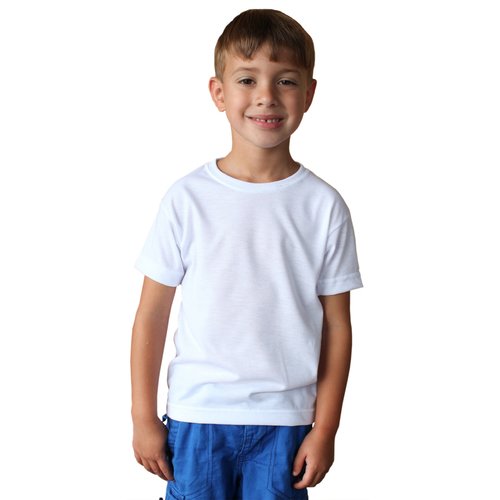 Dětské tričko Basic - 2 (92/98) - bílé sublimace termotransfer - 1