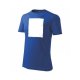 PATCHIRT - Bavlněné tričko pro sublimační potisk - vertikální - modré - S - 1
