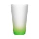 Sklenice Latte 450 ml matná - zelený gradient sublimace termotransfer - 1