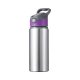 Láhev hliníková 650 ml stříbrná - fialovo-šedý uzávěr sublimace termotransfer - 1
