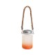 Skleněná lucerna s jutovou rukojetí 450 ml s oranžovým gradientem sublimace termotransfer - 1