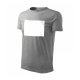 PATCHIRT - Bavlněné tričko pro sublimační potisk - horizontální - šedé - M - 1