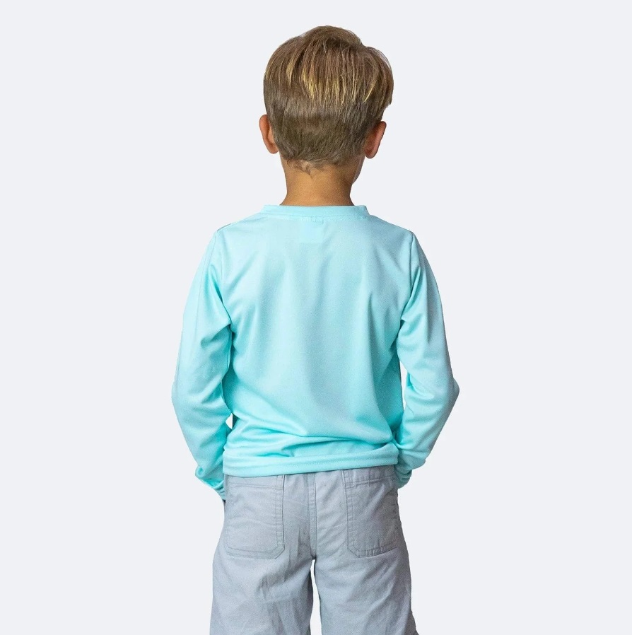 Dětské tričko SOLAR s dlouhým rukávem - L (14-16) - Seagrass sublimace termotransfer