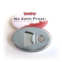 1000 placek 45 x 69 mm s otvírákem a magnetem - ovál (odznaky, buttony)