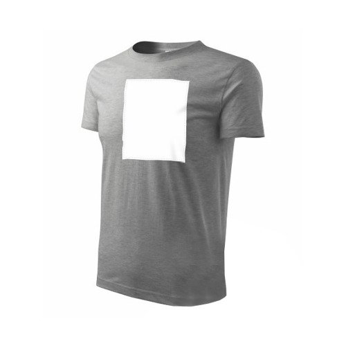 PATCHIRT - Bavlněné tričko pro sublimační potisk - vertikální - šedé - S