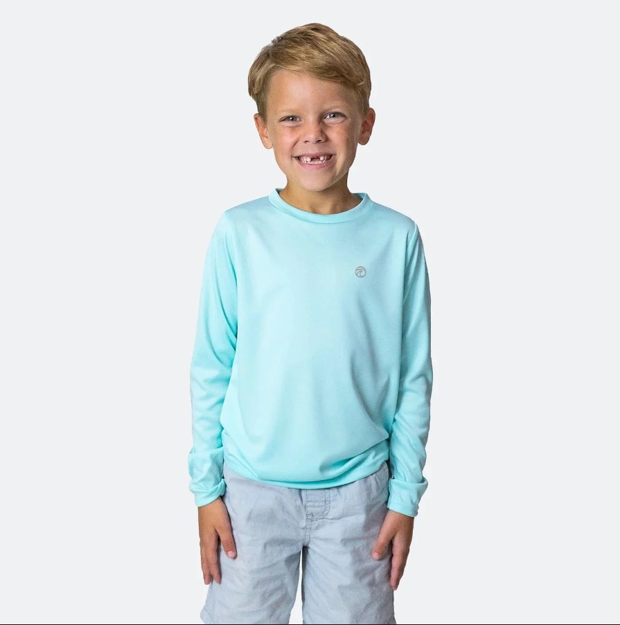 Dětské tričko SOLAR s dlouhým rukávem - XL (18-20) - Seagrass sublimace termotransfer
