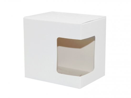 Krabička na hrnek 330 ml - s okénkem sublimace termotransfer