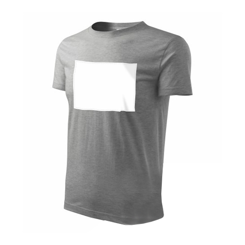 PATCHIRT - Bavlněné tričko pro sublimační potisk - horizontální - šedé