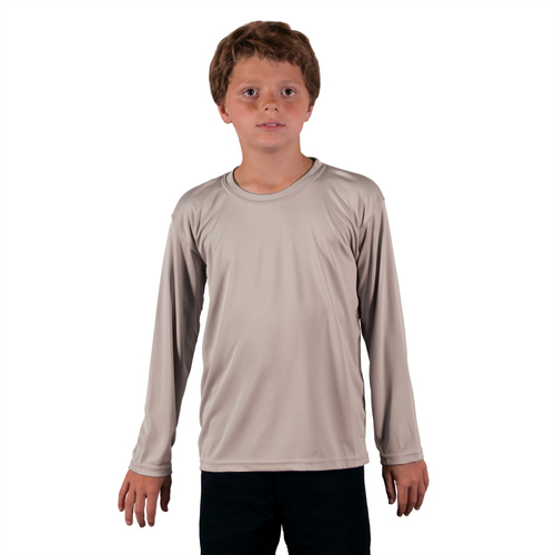 Dětské tričko SOLAR s dlouhým rukávem - XL (18-20) - Athletic Grey sublimace termotransfer
