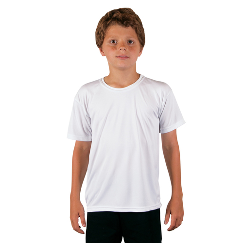 Dětské tričko s krátkým rukávem Solar - M - Bílé sublimace termotransfer