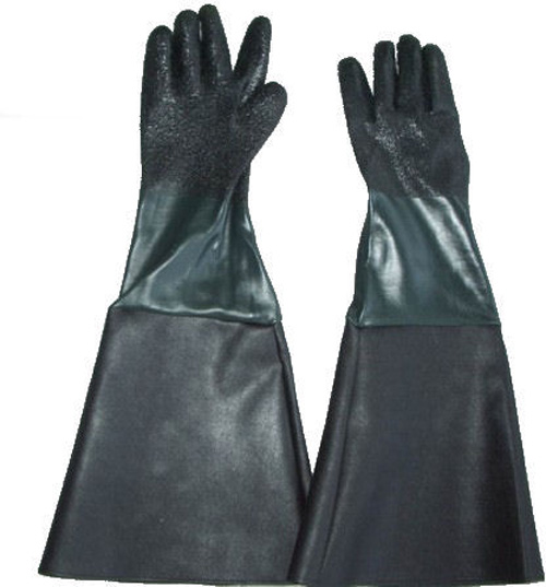 Odolné rukavice pro pískování 60 cm