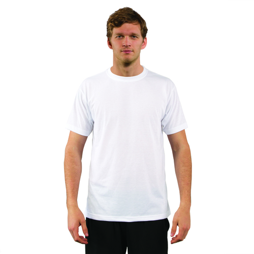 Tričko s krátkým rukávem - L - Bílé sublimace termotransfer